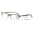 thumbnail image 1 of Lightweight Progressive Clear Bifocal Reading glasses - No Line or Bubble - Zero Power on Top Reader Translucent Slim Unisex CR04 +4.00, 1 of 4