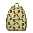 thumbnail image 1 of Lightweight Puppy Print Backpack with Floral and Paw Design, Compact Bag for Dog Enthusiasts and Everyday Travel, 1 of 6