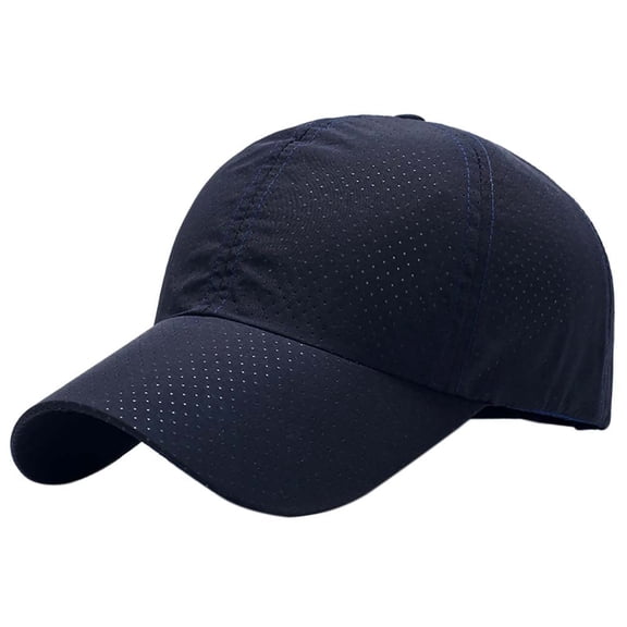 Lightweight Quick Dry Baseball Cap Cooling Mesh Sports Sun Hat UV Protection Dark Grey