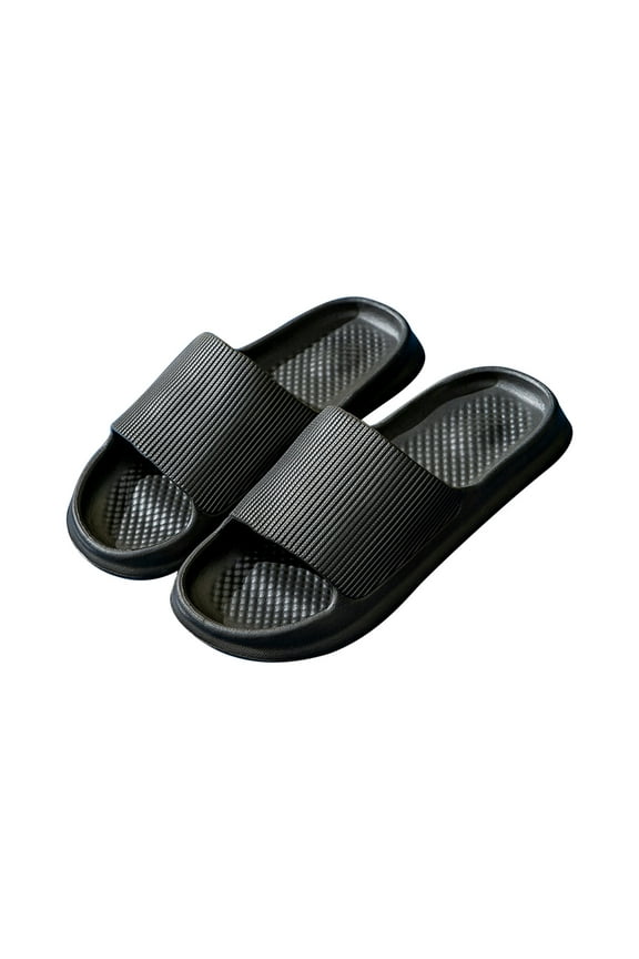 Lightweight Quick Drying Slippers for Women and Men Non-Slip Summer Shower Sandals Water Shoe for BeachIndoor and Outdoor Use Black Women Sandal