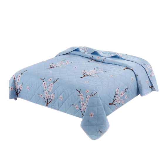 Lightweight Quilt Blanket for Summer Filling, Natural, Breathable & Skin-Friendly Machine Washable Cotton Summer Quilt (100x150cm/39.37x59.05in)