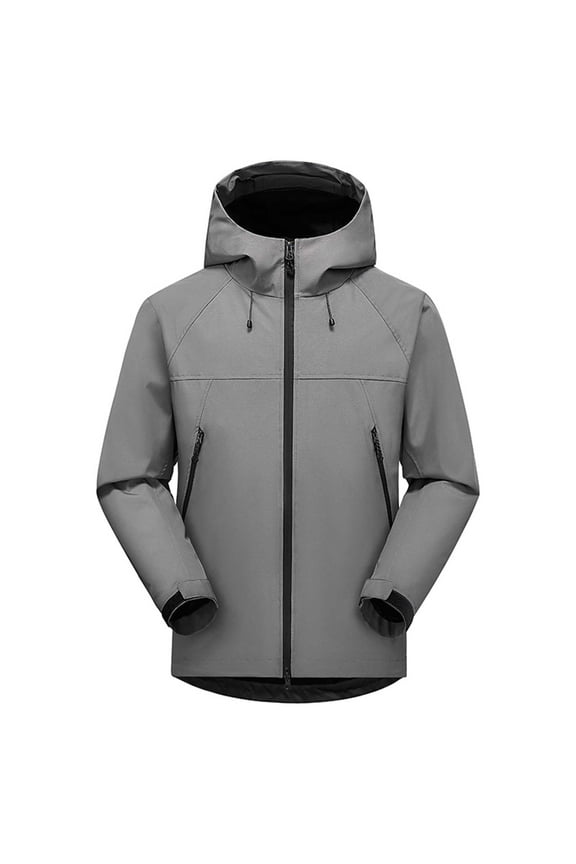 Lightweight Rain Jacket for Women Loose Waterproof Raincoats Winter Warm Tops Single Layer Outdoor Climbing Wear Long Sleeve Hooded Hardshell Top
