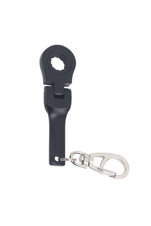 Lightweight Real Working Keychain Metal Keychain 10mm Ratchet Wrench Key Chain with 180° Rotating Head