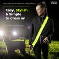 Lightweight Rechargeable LED Reflective Vest for Safe Walking at Night