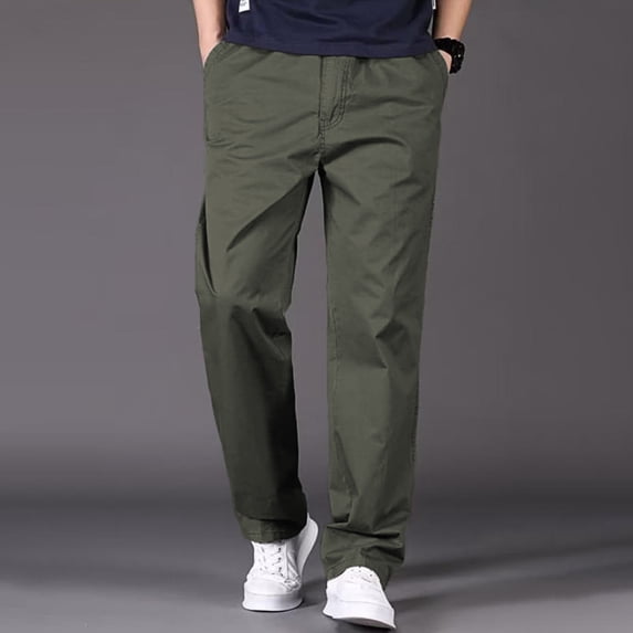 Lightweight Relaxed Fit Cargo Pants Men Big Sizes, Durable Fashion Utility Trousers