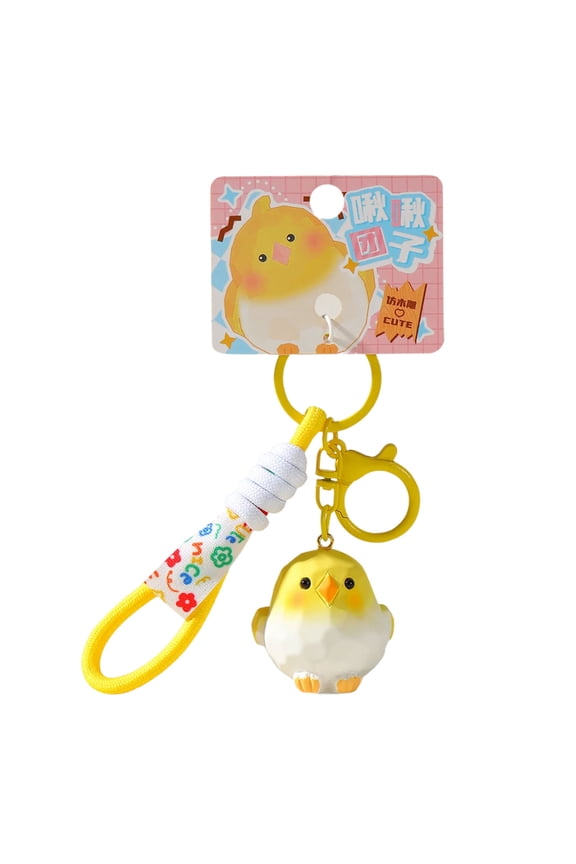 Lightweight Resin Bird Pendant Key Holder Decorative Backpack Charm Unique Cartoon Gift for Children
