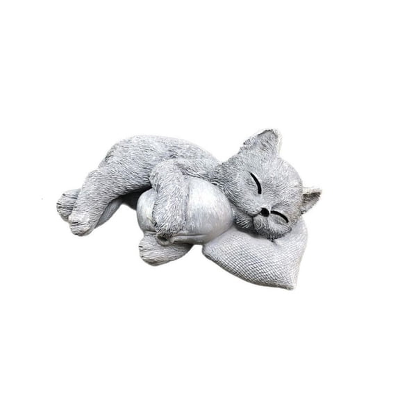 Lightweight Resin Kitten Loss Memorial Figurine Kitten Statues For Outdoor Garden