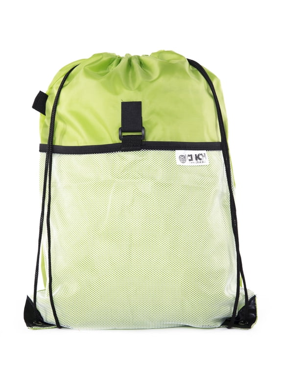 Lightweight Reusable Fold Up Bags | Packable Backpacks, Reusable Drawstring Bag With Attached Fold Up Pocket
