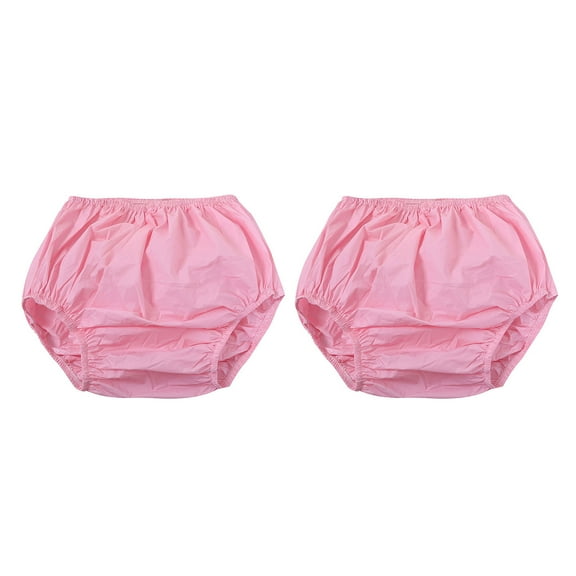Laikoutd Pack of 2 Reusable Leak Proof Incontinences Underwear for Adults Washable Briefs for Men and Women Diaper Covers