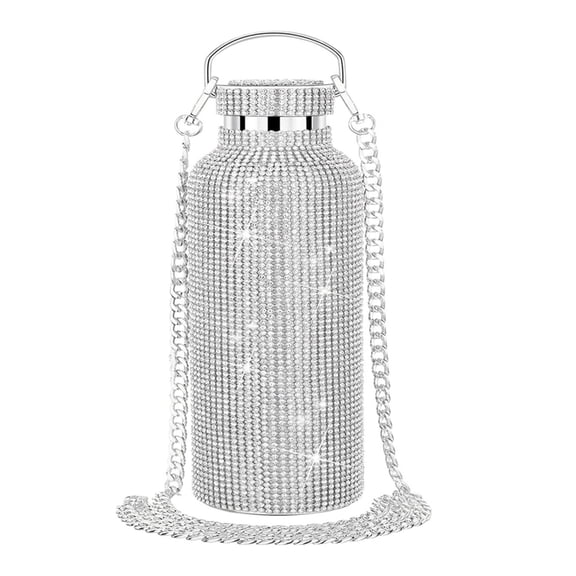 Lightweight Rhinestone Insulated Flask Rhinestone Water Bottle Drinking Bottle for Women Present