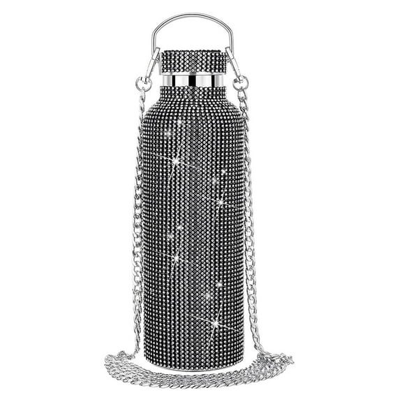 Lightweight Rhinestone Insulated Flask Rhinestone Water Bottle Drinking Bottle for Women Present
