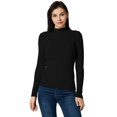 thumbnail image 1 of Lightweight Ribbed Mock Turtleneck for Women-Slim Fit, 1 of 6