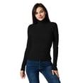 thumbnail image 1 of Lightweight Ribbed Turtleneck for Women - Slim Fit, 1 of 6