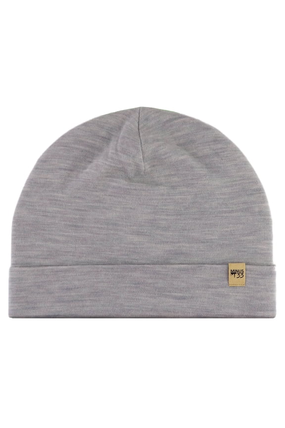 100% Merino Wool Cuff Beanie - Mens & Womens Warm Winter Hat - Watch Cap - Toque - Ash Gray