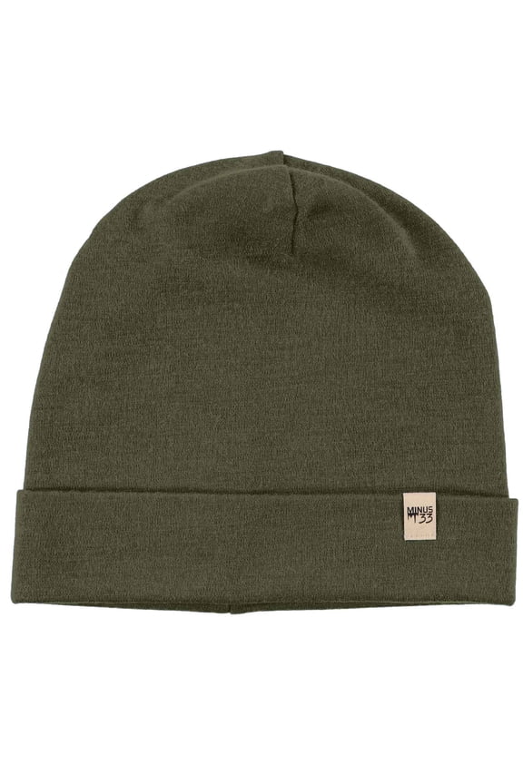 100% Merino Wool Cuff Beanie - Mens & Womens Warm Winter Hat - Watch Cap - Toque - Olive Drab