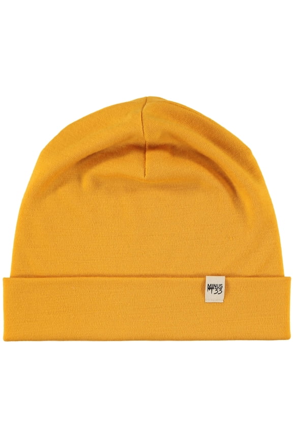 Unisex - Merino Wool - Lightweight Ridge Cuff Beanie - One Size - Gold