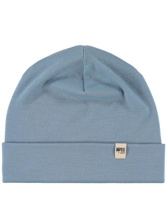 100% Merino Wool Cuff Beanie - Mens & Womens Warm Winter Hat - Watch Cap - Toque - Slate Blue