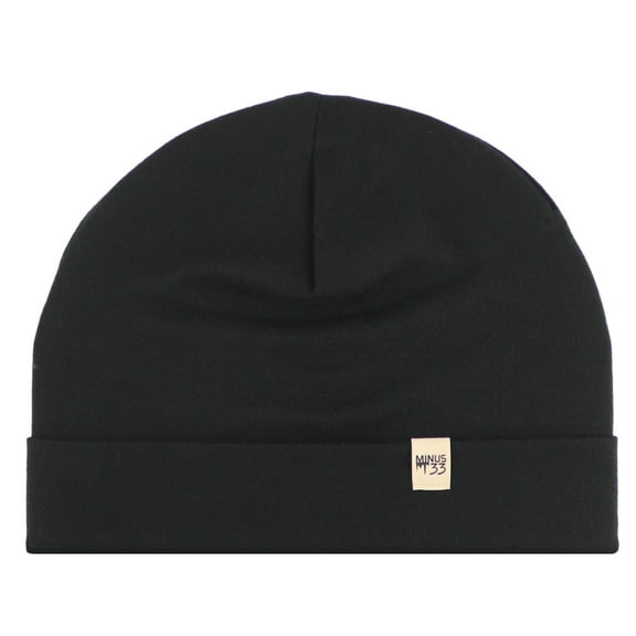 100% Merino Wool Cuff Beanie - Mens & Womens Warm Winter Hat - Watch Cap - Toque - Black