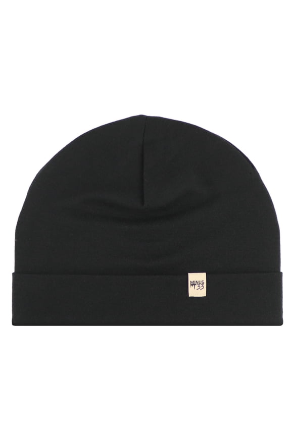 Unisex - Merino Wool - Lightweight Ridge Cuff Beanie - One Size - Black