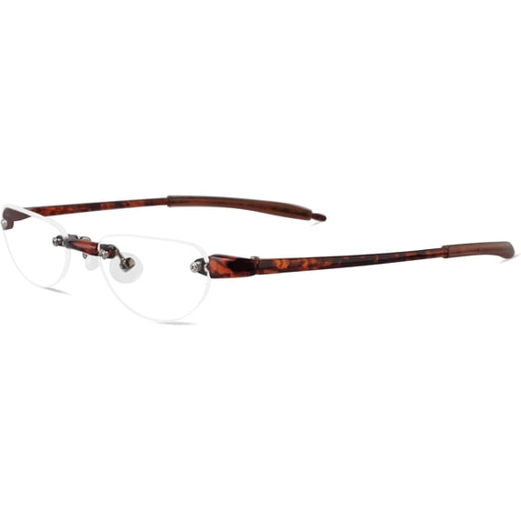 Lightweight Rimless Cateye Reading Glasses For Men and Women - Model - VIS 2