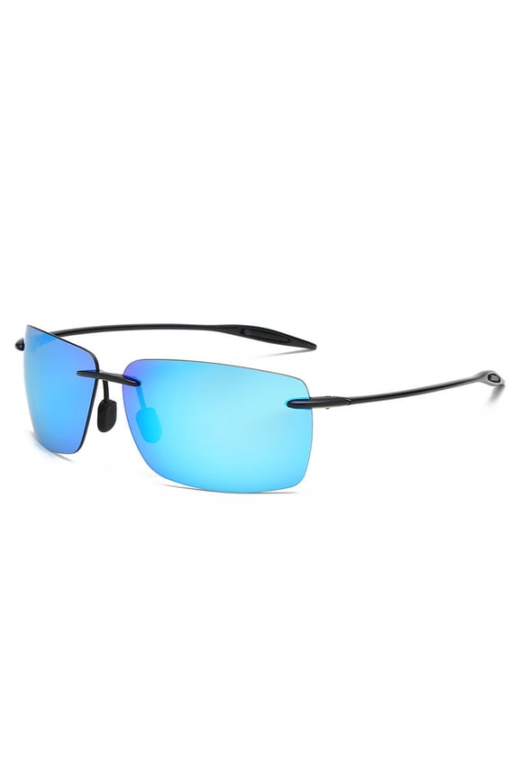 Lightweight Rimless TR90 Sunglasses for Men, UV400 Protection, TAC Lenses, Comfortable Design for Everyday Wear