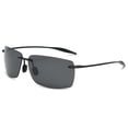 thumbnail image 1 of Rimless TR90 Mens Sunglasses Lightweight UV400 TAC Lens Driving Fishing Everyday Wear Comfortable All Day Wear, 1 of 5