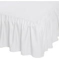 thumbnail image 1 of Lightweight Ruffled Bed Skirt, Classic Style, Soft and Stylish 100% Microfiber With 16" Drop, Full, White, Solid, 1 of 3