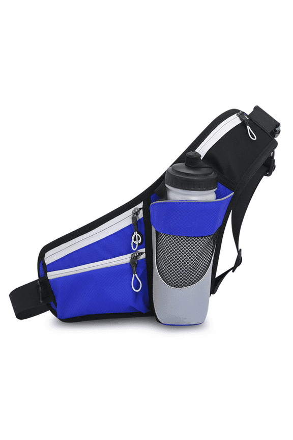 Lightweight Running Fanny Pack With Water Bottle Holder For Runners, Fitness, Hiking And Jogging - blue