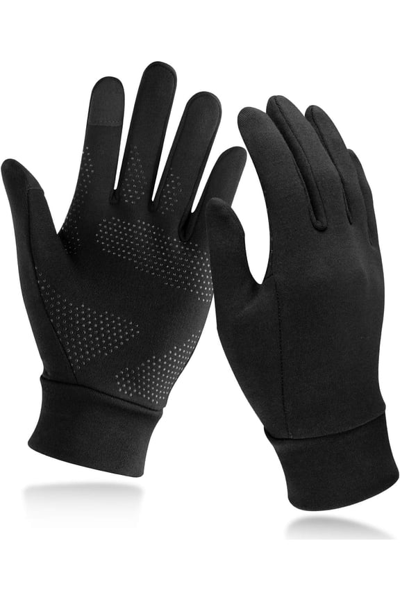 Lightweight Running Gloves, Touch Screen Anti-Slip Warm Gloves Liners for Cycling Biking Sporting Driving for Men Women