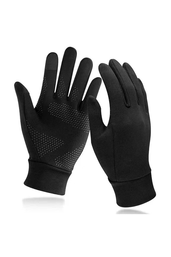 Lightweight Running Gloves, Touch Screen Anti-Slip Warm Gloves Liners for Cycling Biking Sporting Driving for Men Women