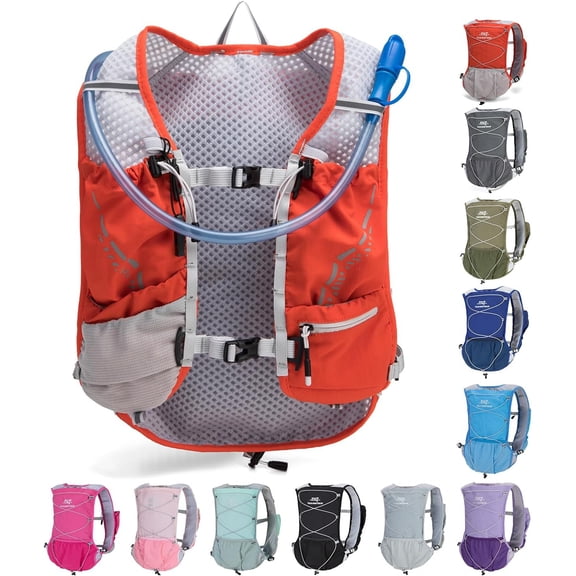 Lightweight Running Vest for Women and Men Hydration Backpack Pack with 1.5L Water Bladder Bag Running Accessories for Hiking Trail Cycling Marathon