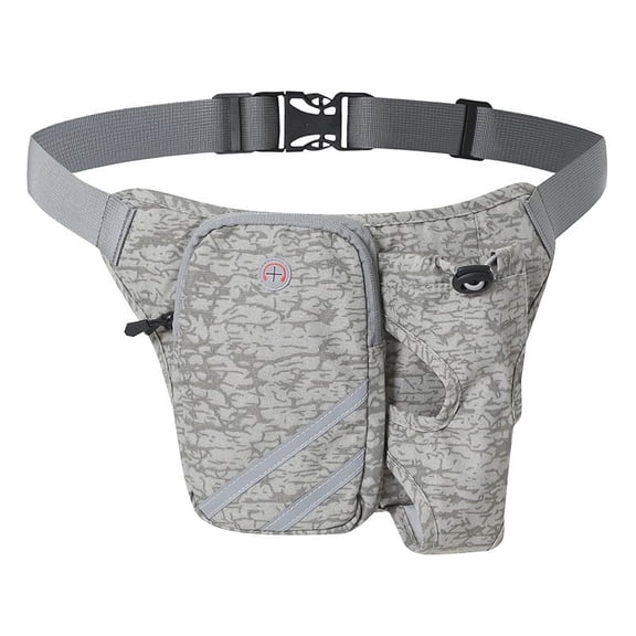 Lightweight Running Waist Packs Hydration Belt With Bottle Holder, No Bounce Running Fanny Pack, Running Belt Adjustable Size Suitable For Jogging, Cycling, Rraveling, Fitness, Hiking - Grey