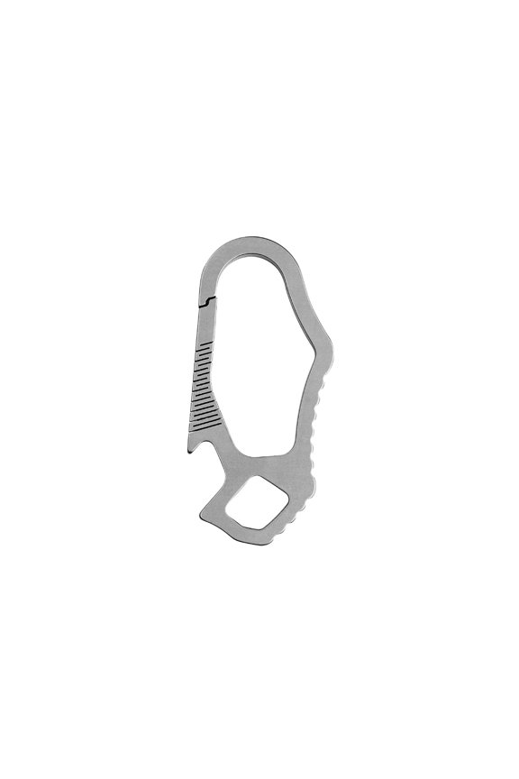 Lightweight Rustproof Keyring Clip with Grip, Multifunctional Alloy Gear for Survival Essentials