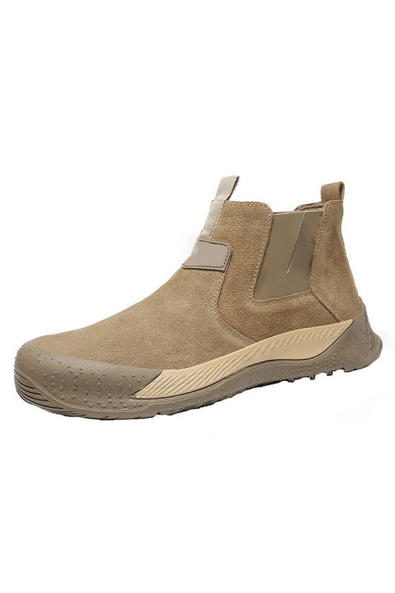 Lightweight Safety Trainers Men Steel Toe Cap Boots Breathable Leather Work Shoes