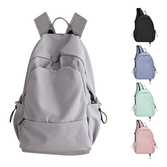 Lightweight School Backpack, Causal Travel School Bags 17.3 Inch College Laptop Backpack for Men Women Water Resistant,White,Back To School Supplies