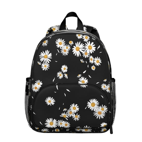 Lightweight School Bag Featuring Vintage Daisy and Boho Floral Prints, Cute Small Backpack for Daily Use