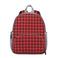 thumbnail image 1 of Lightweight School Bag with Buffalo Plaid Print, Cute Small Backpack, Compact for Travel and Daily Use, 1 of 6