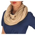 thumbnail image 1 of Lightweight Sheer Shimmering Crinkled Pattern Infinity Loop Scarf, 1 of 10