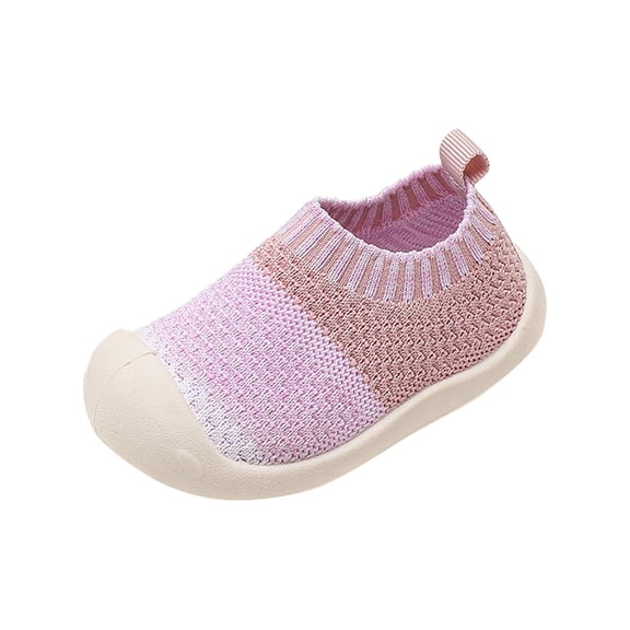 Lightweight Shoes For Baby Boys Girls Boys Clearance Sales Toddler Shoes Baby Boys Girls Cute Fashion Breathable Mesh Non-slip Soft Bottom Fly Weaving Casual Shoes Pink Months