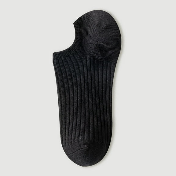 Lightweight Silicone Non-Slip Invisible Ankle Socks for Women - Soft Cotton Summer Essentials (One Size, 5 Pairs)