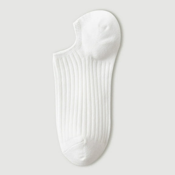 Lightweight Silicone Non-Slip Invisible Ankle Socks for Women - Soft Cotton Summer Essentials (One Size, 5 Pairs)