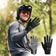 thumbnail image 1 of Lightweight Silk Summer Gloves Non-Slip Outdoor Sports Driving Cycling Gloves Winter Warm Sun UV Protection Fishing Gloves for Women Men Black, 1 of 6