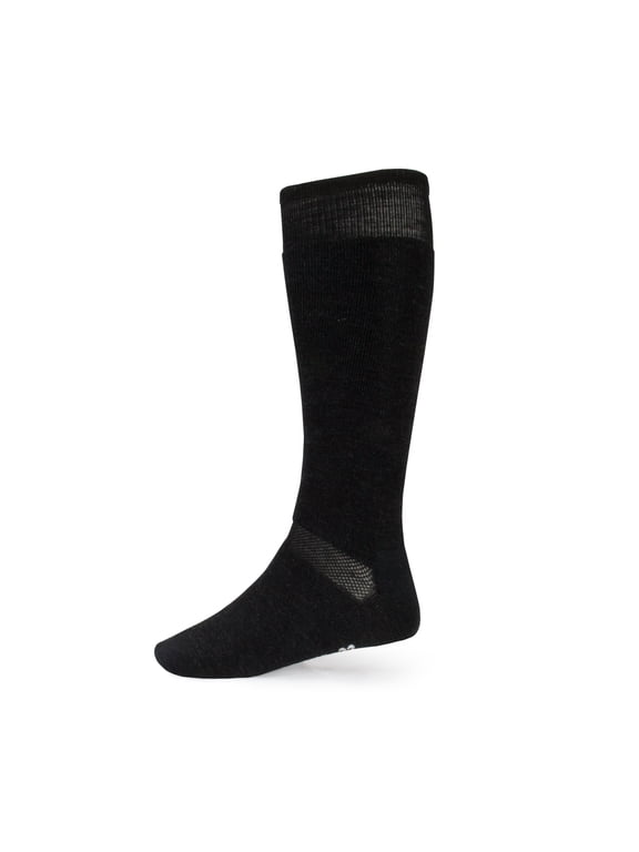 Merino Wool Ski and Snowboard Sock Black Medium