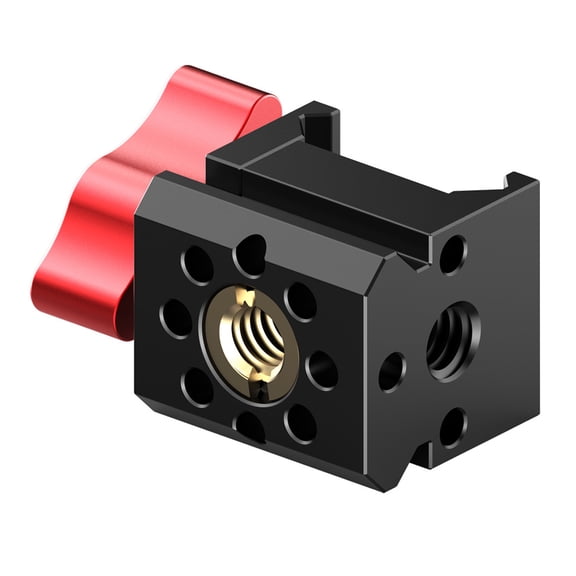 Lightweight Slide Clamp Adapter for DSLR Cage and Gimbals Systems with Multiple Mounting Option 360°rotating Knob