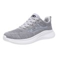 thumbnail image 1 of Lightweight Slip On Sneakers for Men Casual Breathable Lace Up Running Shoes Non Slip Work Shoes with Arch Support Gray 9, 1 of 7