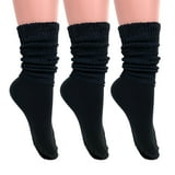 Lightweight Slouch Socks for Women Extra Thin Black Cotton Socks 3 ...