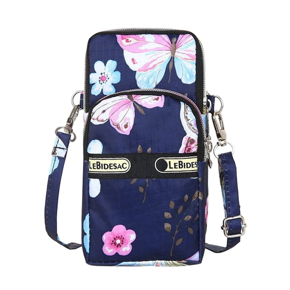 Lightweight Small Crossbody Bags Flower Water Resistant Cell Phone Purses Travel Pouch Shoulder Bag for Women