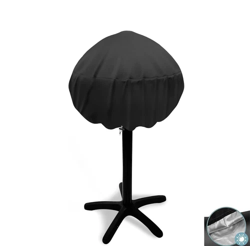 Lightweight Small Round Grill Cover For George Foreman Ggr50B, Waterproof, Black