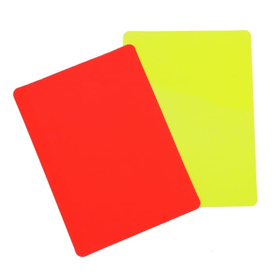 Lightweight Soccer Referee Cards Red and Yellow Cards for Soccer Games Compact and Bendable Design (128 characters)