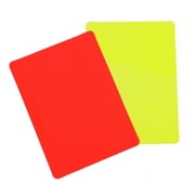 Lightweight Soccer Referee Cards Red and Yellow Cards for Soccer Games Compact and Bendable Design 128 characters
